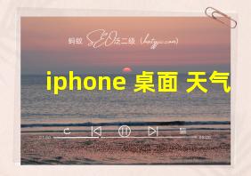 iphone 桌面 天气