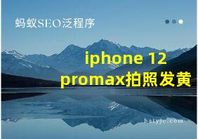 iphone 12 promax拍照发黄