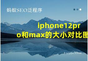 iphone12pro和max的大小对比图