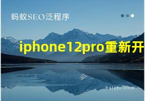 iphone12pro重新开机