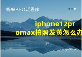 iphone12promax拍照发黄怎么办