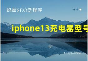 iphone13充电器型号