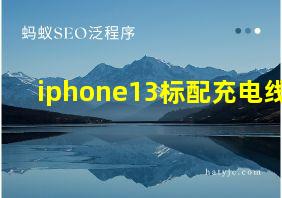 iphone13标配充电线