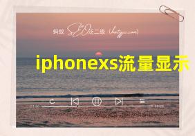 iphonexs流量显示