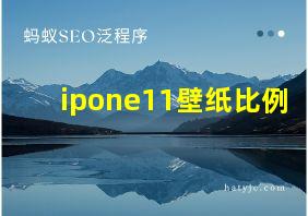 ipone11壁纸比例