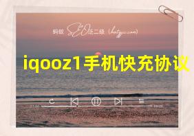 iqooz1手机快充协议