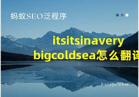 itsitsinaverybigcoldsea怎么翻译