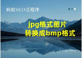 jpg格式图片转换成bmp格式