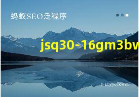 jsq30-16gm3bw