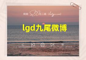 lgd九尾微博