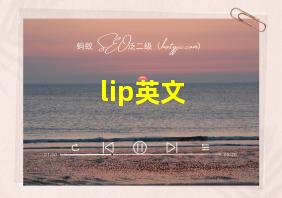 lip英文