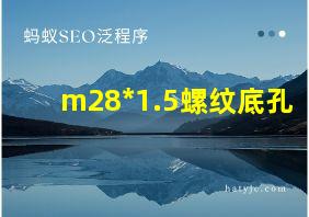 m28*1.5螺纹底孔