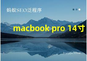 macbook pro 14寸 2021