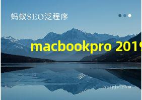 macbookpro 2019款