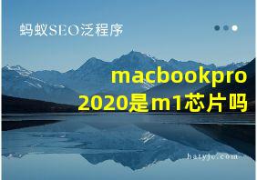 macbookpro2020是m1芯片吗