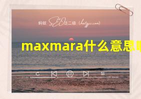 maxmara什么意思啊