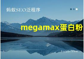 megamax蛋白粉