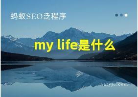 my life是什么