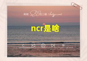 ncr是啥