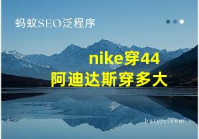 nike穿44阿迪达斯穿多大