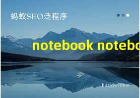 notebook notebook