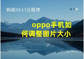 oppo手机如何调整图片大小