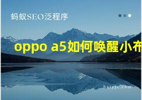 oppo a5如何唤醒小布