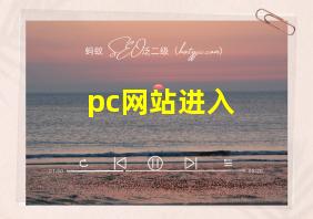 pc网站进入