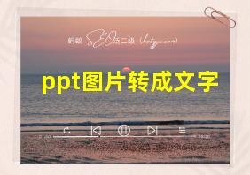 ppt图片转成文字