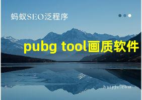 pubg tool画质软件