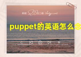 puppet的英语怎么念