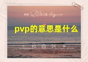 pvp的意思是什么