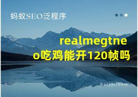 realmegtneo吃鸡能开120帧吗