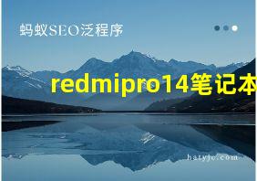 redmipro14笔记本