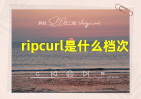 ripcurl是什么档次