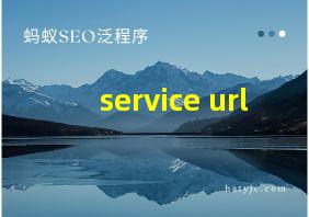 service url