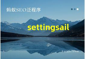 settingsail