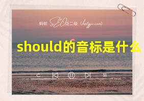 should的音标是什么