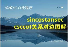 sincostanseccsccot关系对边图解