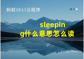 sleeping什么意思怎么读