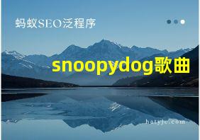 snoopydog歌曲