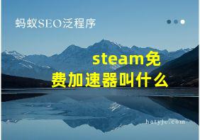 steam免费加速器叫什么