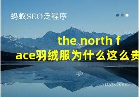 the north face羽绒服为什么这么贵