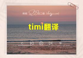 timi翻译