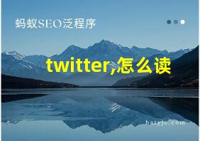 twitter,怎么读