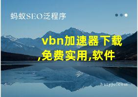 vbn加速器下载,免费实用,软件