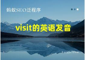 visit的英语发音