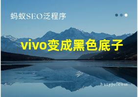 vivo变成黑色底子