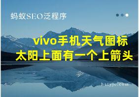 vivo手机天气图标太阳上面有一个上箭头