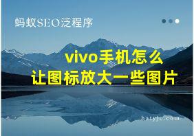 vivo手机怎么让图标放大一些图片